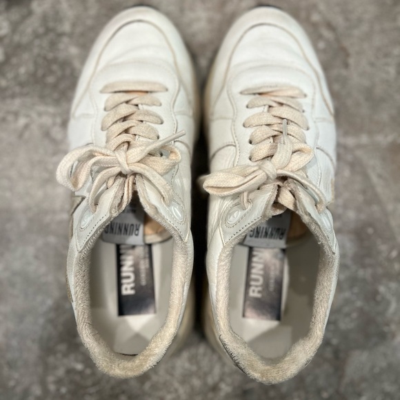 Golden Goose Running Sole- white with gold - Picture 9 of 9
